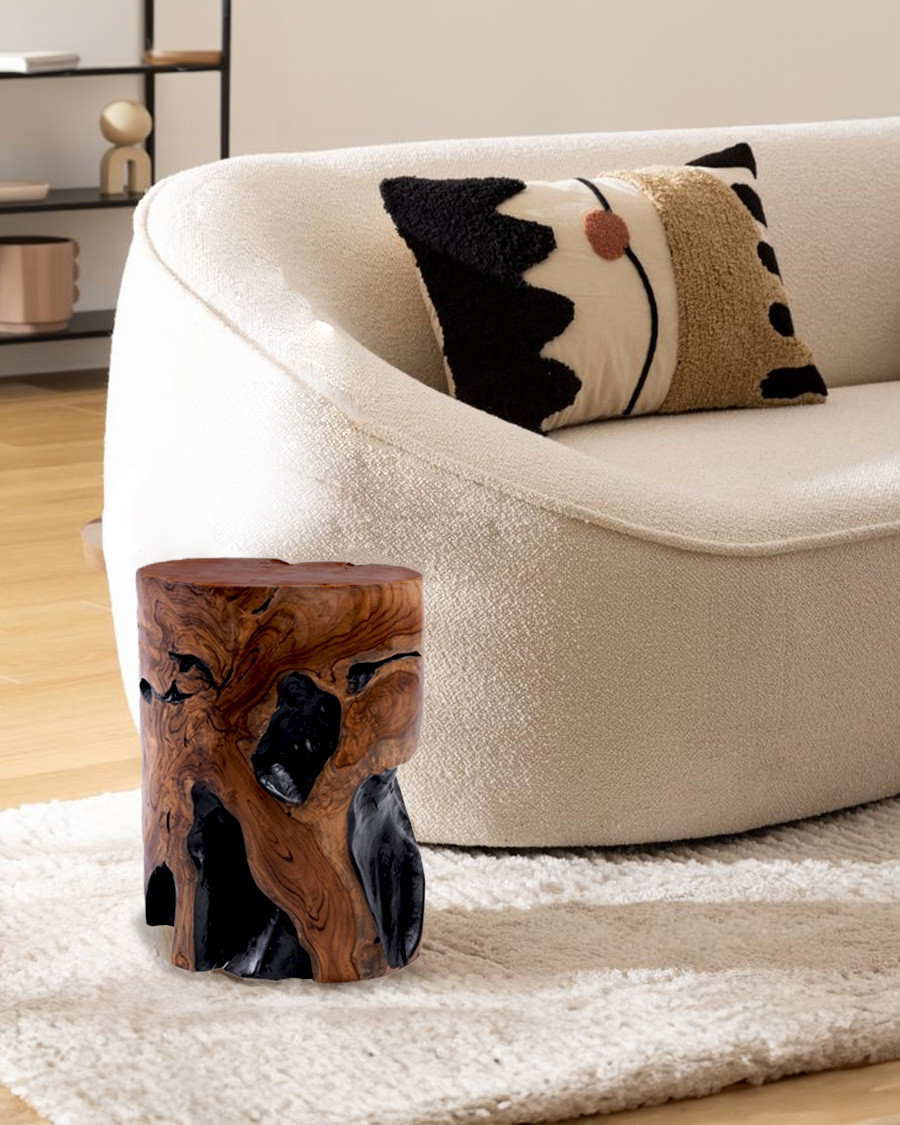 Ora - Tabouret en bois de teck