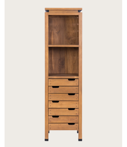 Bornéo - Columna de baño de teca maciza