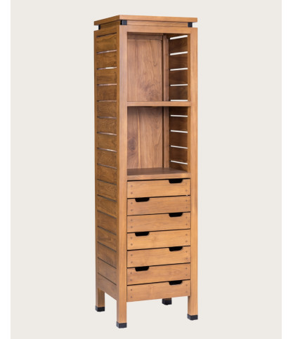 Bornéo - Colonna da bagno in teak massello