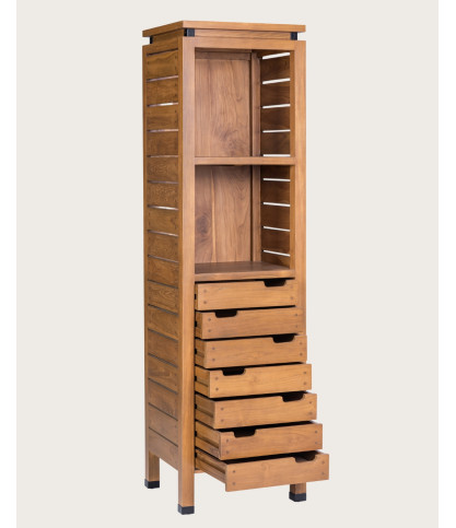 Bornéo - Columna de baño de teca maciza