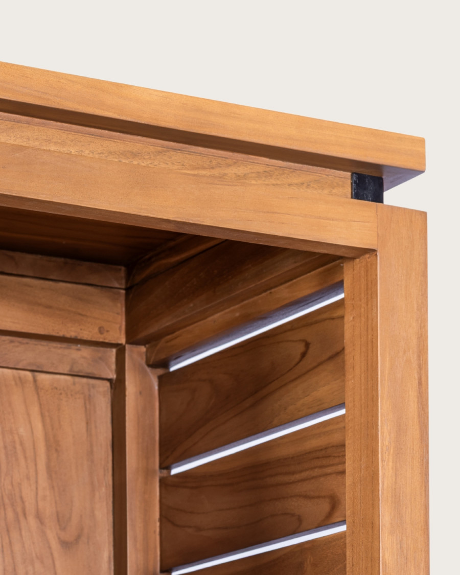 Bornéo - Columna de baño de teca maciza