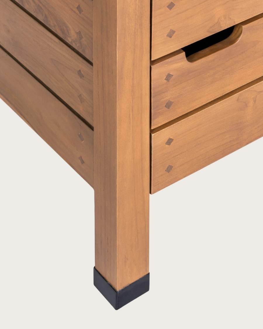 Bornéo - Columna de baño de teca maciza