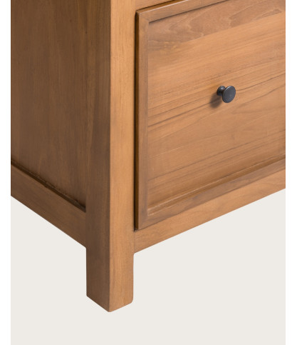 Savanna - Mobile bagno in teak con piano in marmo terrazzo