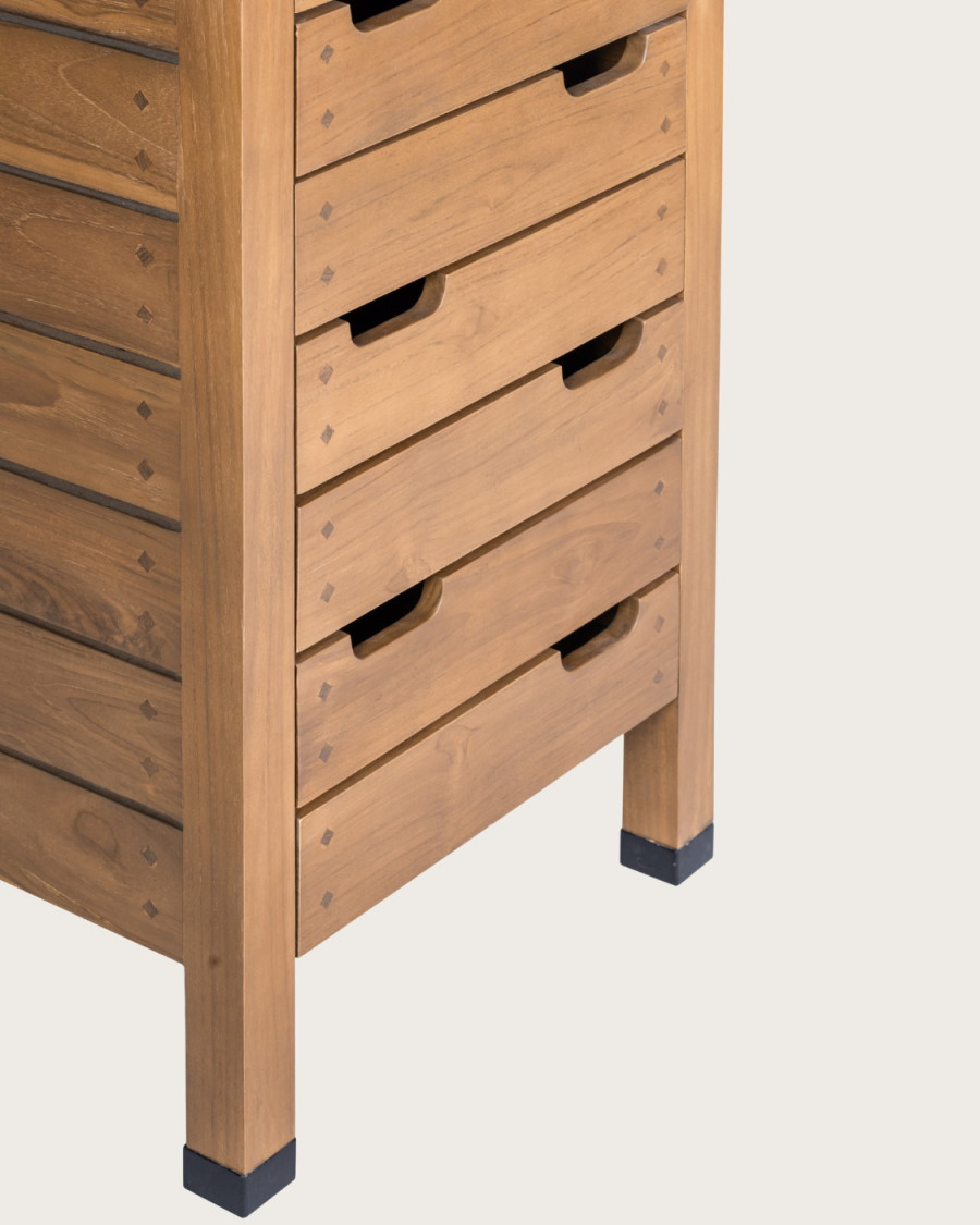 Bornéo - Columna de baño de teca maciza