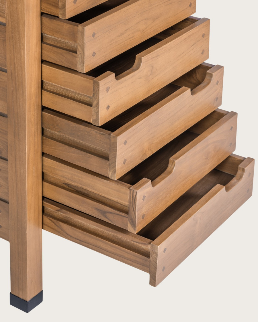 Bornéo - Columna de baño de teca maciza