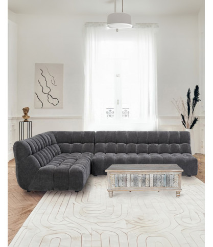 Vlog- Modulares Ecksofa aus Stoff
