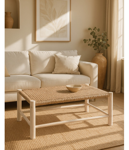 Jaya - Table basse en rotin