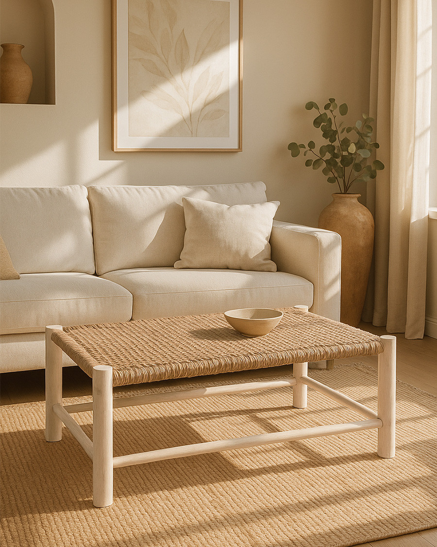 Jaya - Table basse en rotin