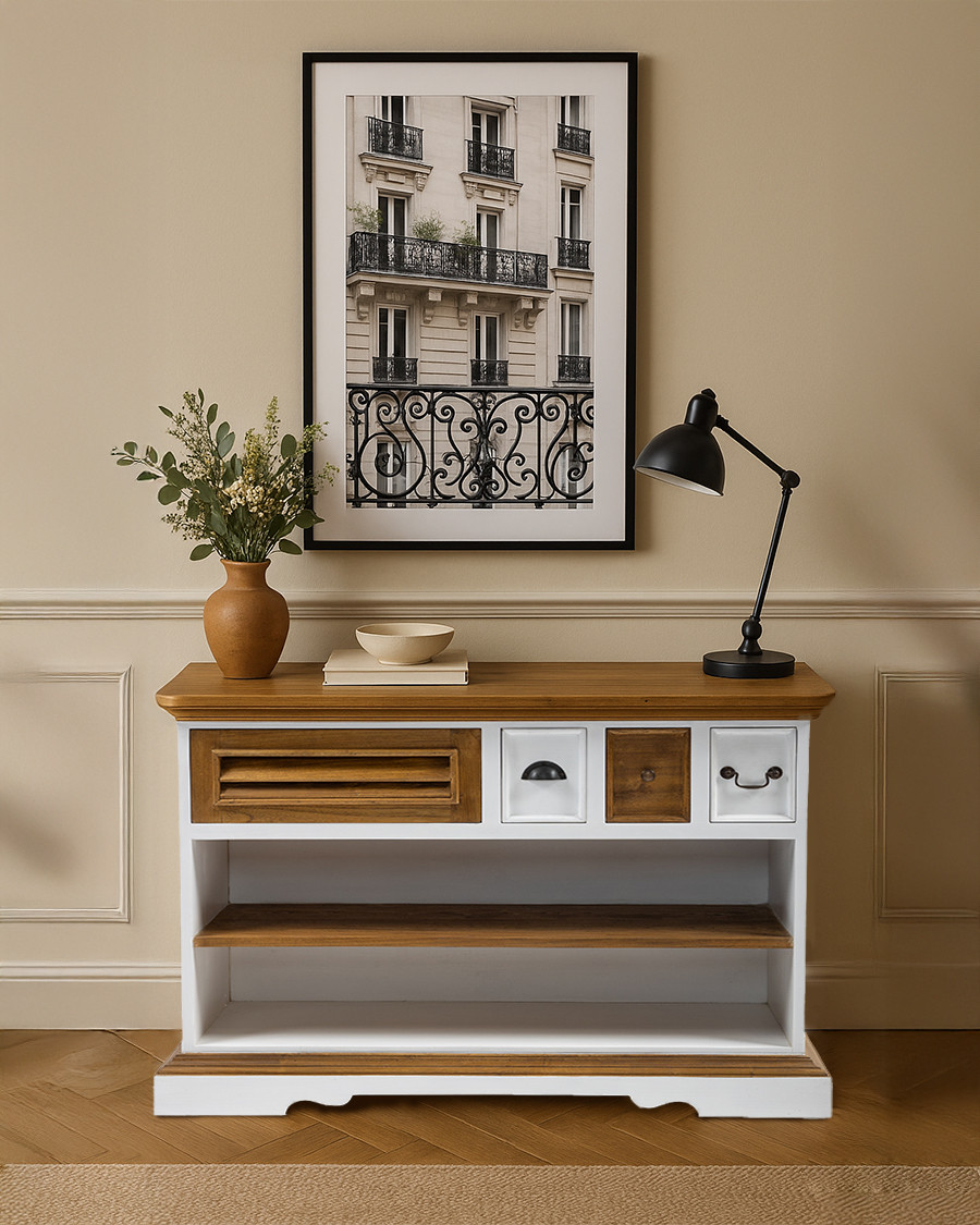 Inda - Sungkai wood console...