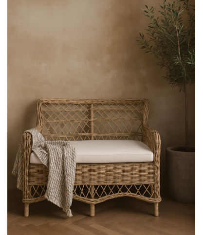 Asana -  Canapé-Fauteuil de jardin en rotin