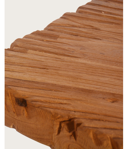 Sun - Table repas en teck massif motif soleil L200 cm 10 pers.