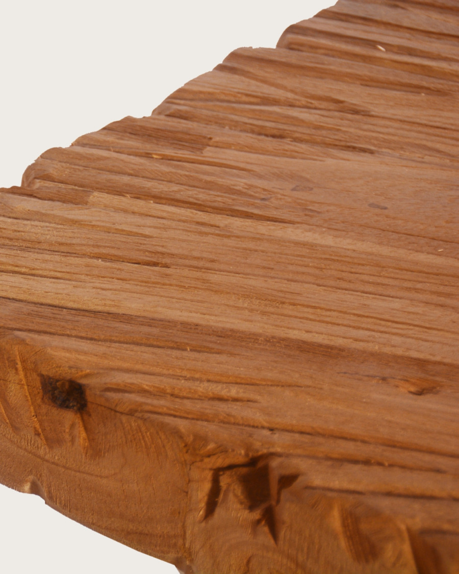 Sun - Table repas en teck massif motif soleil L200 cm 10 pers.