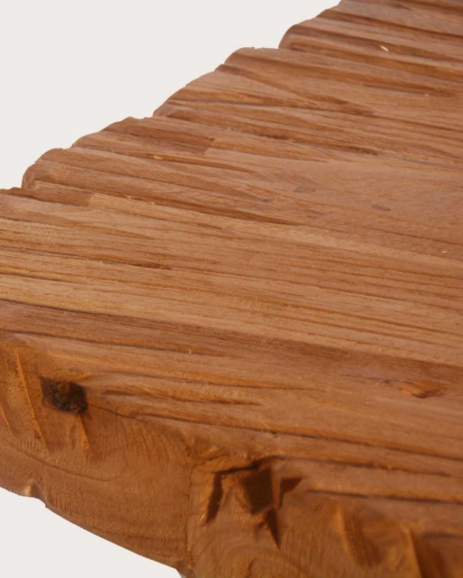Sun - Tavolo da pranzo in teak massello con motivo a sole, L 200 cm, per 10 persone