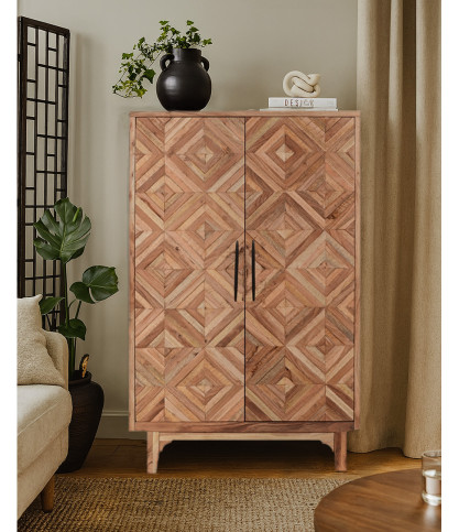 Naya - 2-door mango wood cabinet
