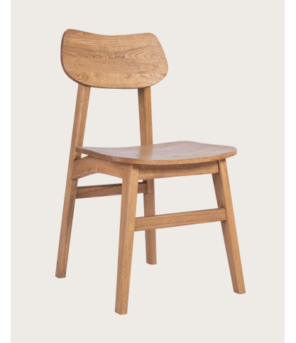 Yuna - Lot de 2 Chaises en bois massif de mindi