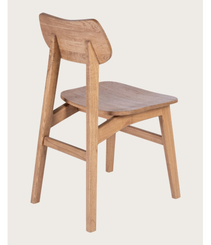 Yuna - Set van 2 massief mindihouten stoelen
