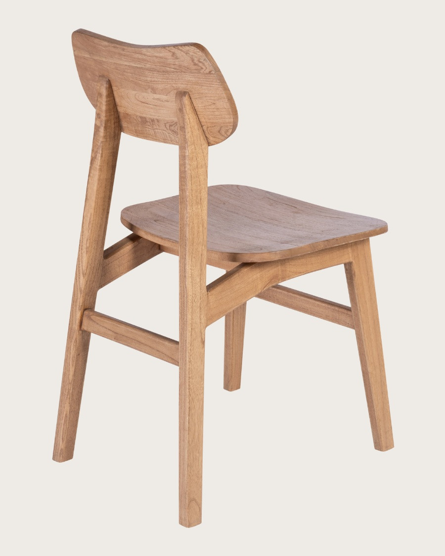 Yuna - Lot de 2 Chaises en bois massif de mindi