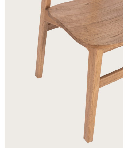 Yuna - Lot de 2 Chaises en bois massif de mindi