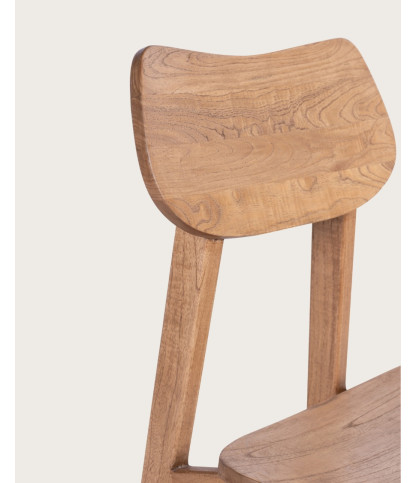 Yuna - Lot de 2 Chaises en bois massif de mindi