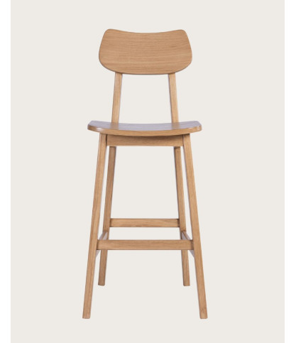 Yuna - Chaise de bar en bois de Mindi
