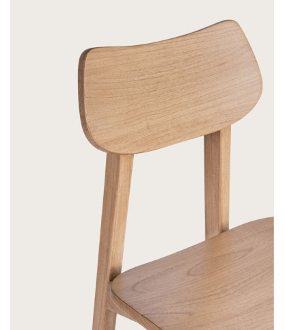 Yuna - Chaise de bar en bois de Mindi