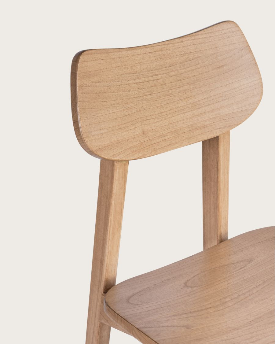 Yuna - Taburete de bar en madera de mindi