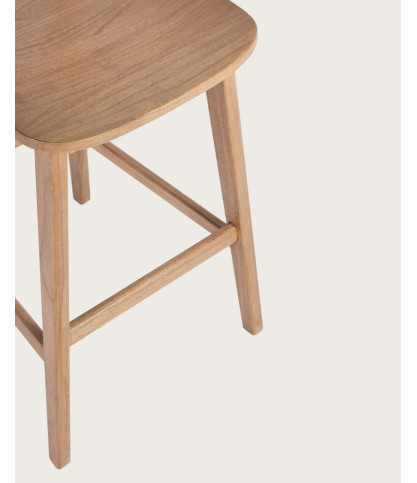 Yuna - Chaise de bar en bois de Mindi