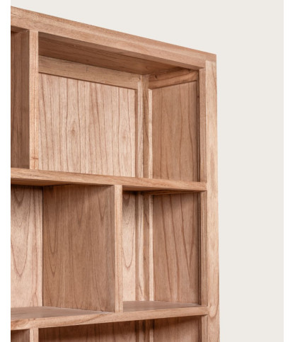 Orlya - Großes Bücherregal aus massivem Mindi Holz