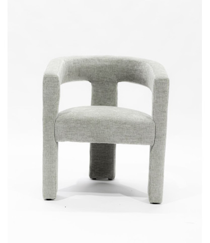 Lagoon – Designer-Loungesessel aus grauem Stoff