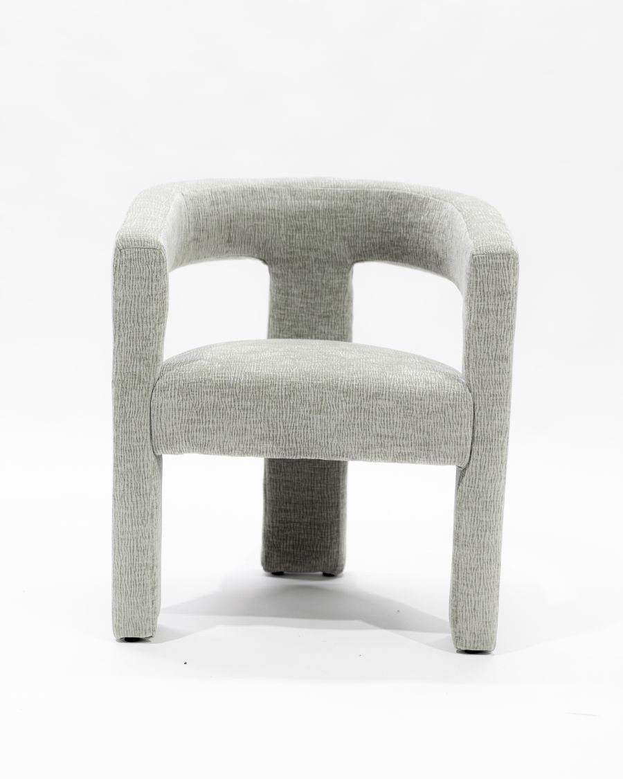 Lagoon - Designer loungestoel van grijze stof