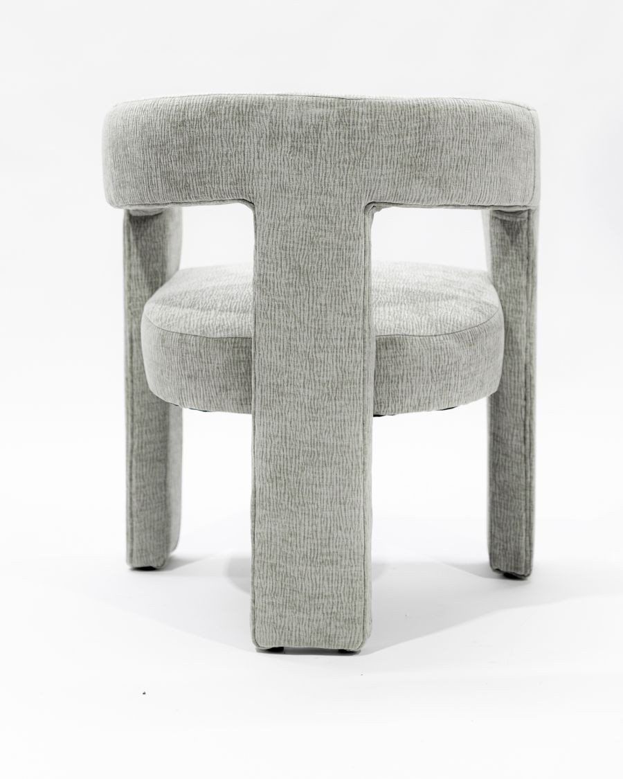 Lagoon - Poltrona lounge di design in tessuto grigio
