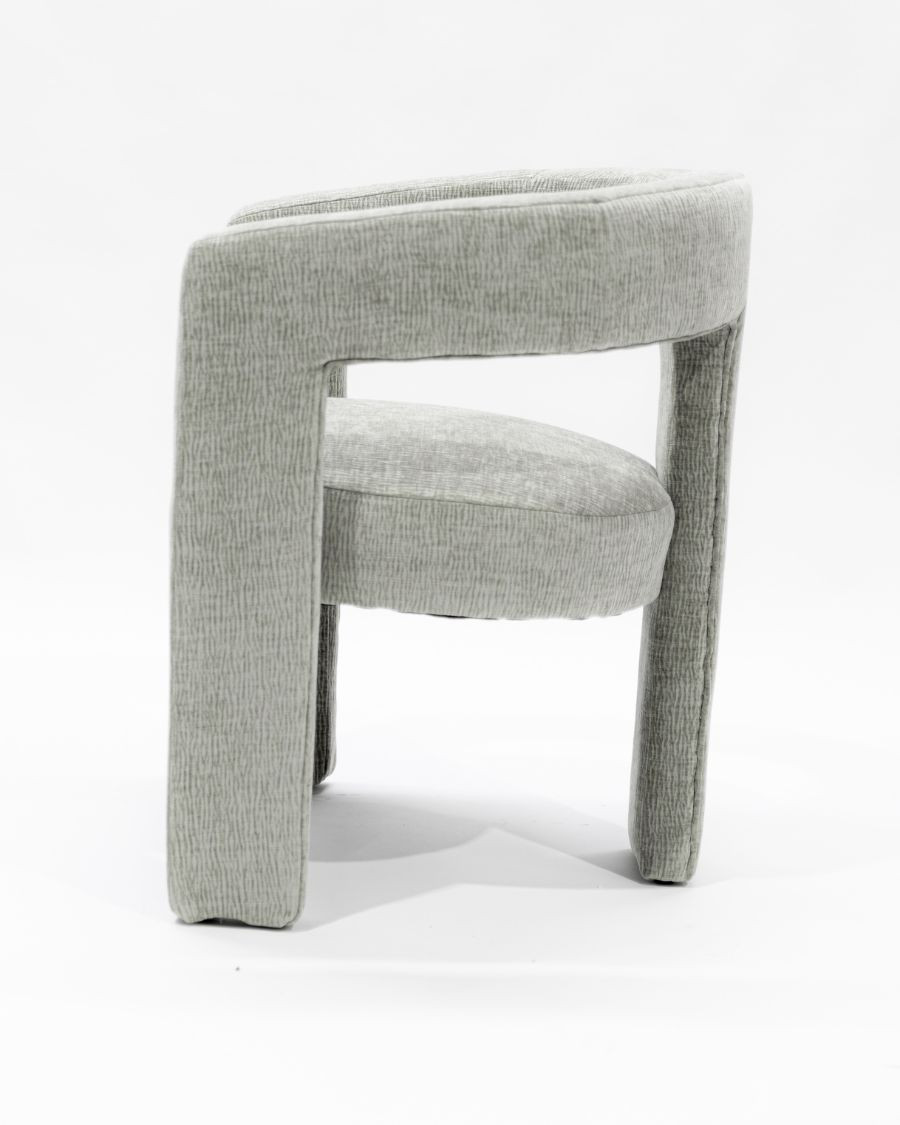 Lagoon - Designer grey fabric lounge chair