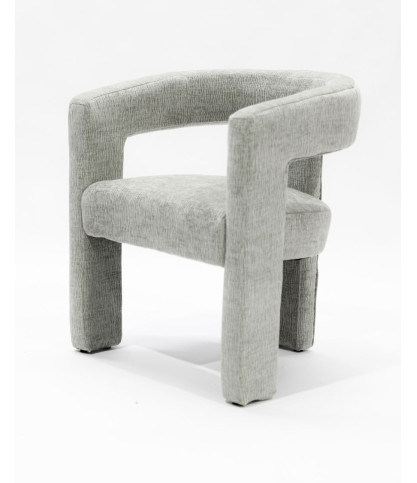 Lagoon - Designer loungestoel van grijze stof