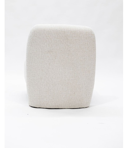 Oslo - Designer armchair in beige fabric
