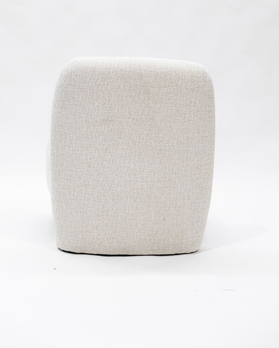 Oslo - Poltrona di design in tessuto beige
