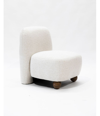 Oslo - Designfauteuil in beige stof