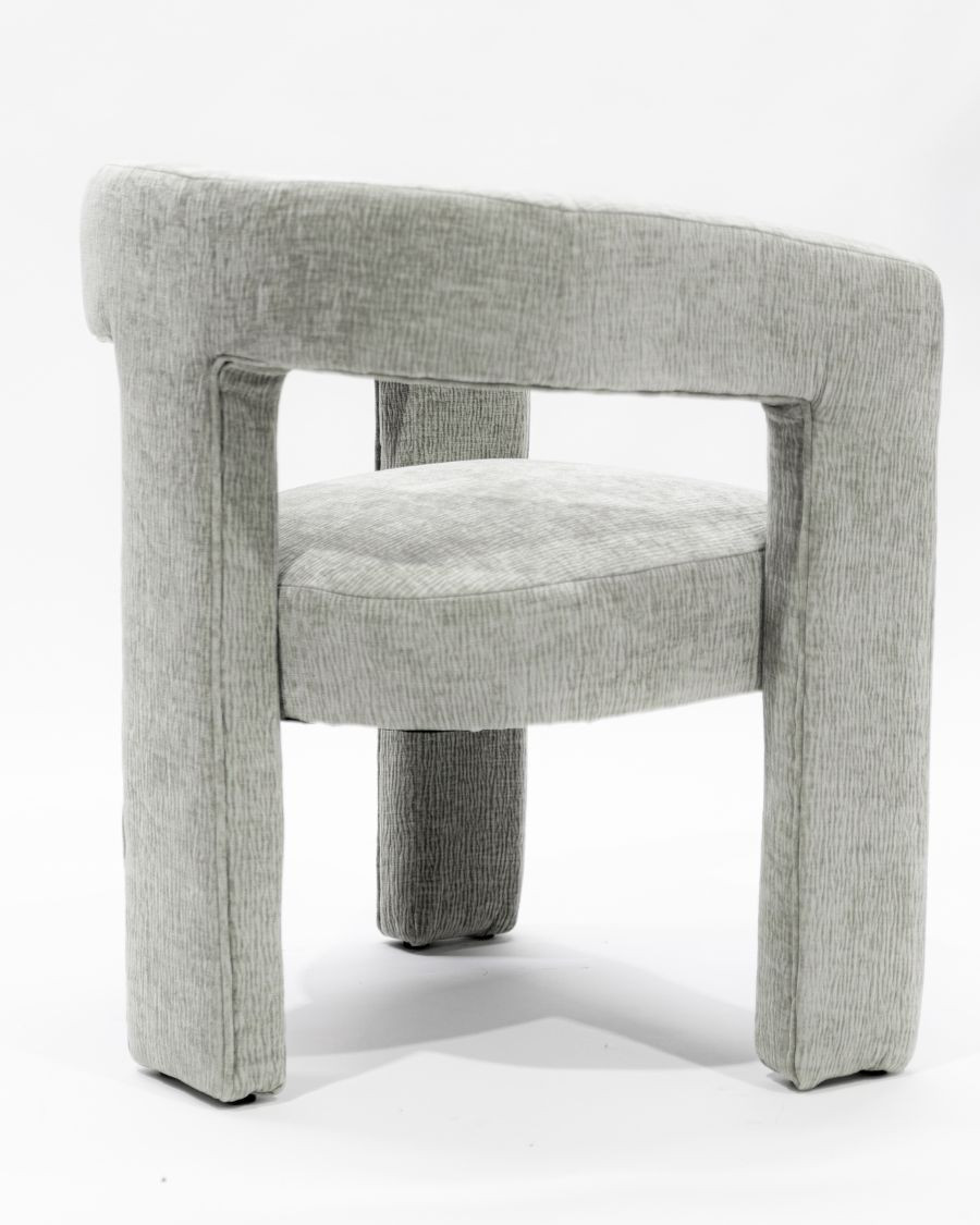 Lagon - Fauteuil de salon gris en tissu design