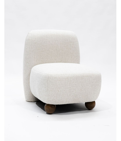 Oslo - Fauteuil design en tissu beige