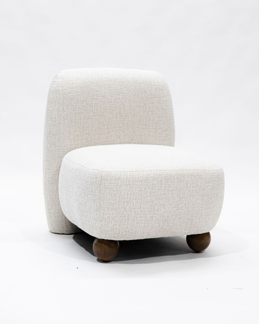 Oslo - Fauteuil design en tissu beige