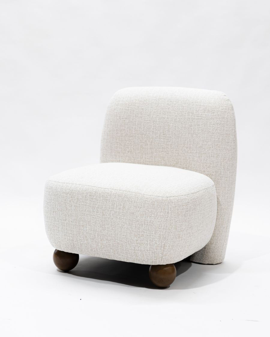 Oslo - Fauteuil design en tissu beige