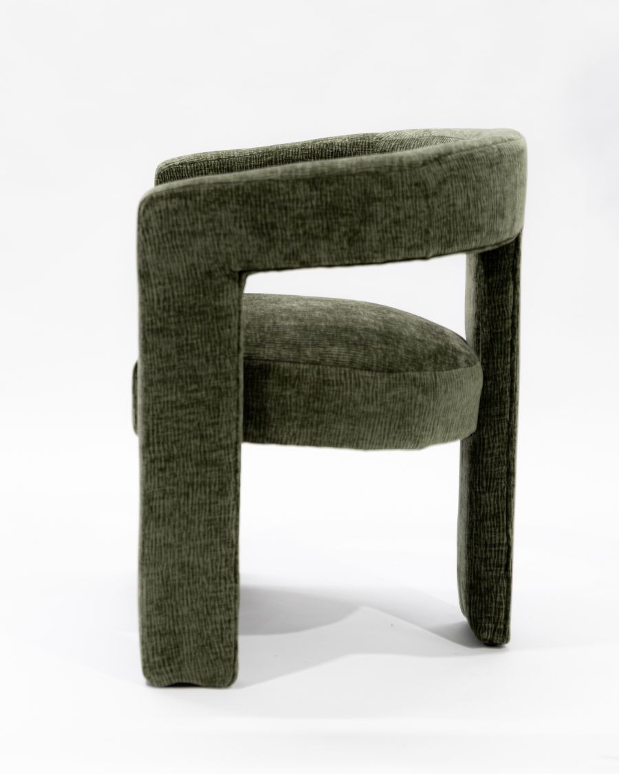 Lagon - Fauteuil de salon vert en tissu