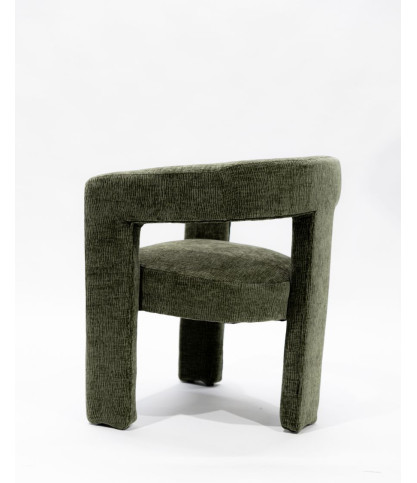 Lagon - Fauteuil de salon vert en tissu
