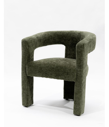 Lagon - Fauteuil de salon vert en tissu