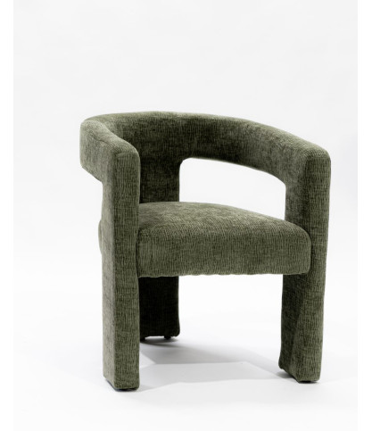 Lagon - Fauteuil de salon vert en tissu