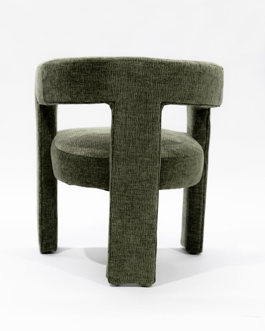 Lagon - Fauteuil de salon vert en tissu