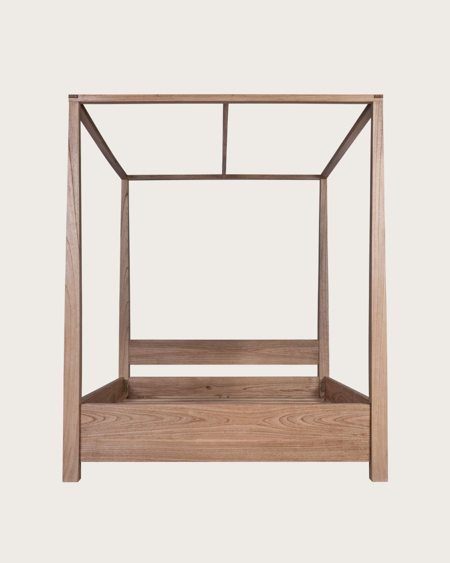 Java - Lit baldaquin en bois massif