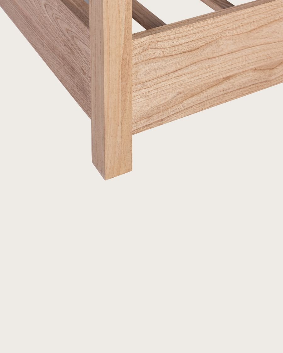 Java - Lit baldaquin en bois massif 180 CM
