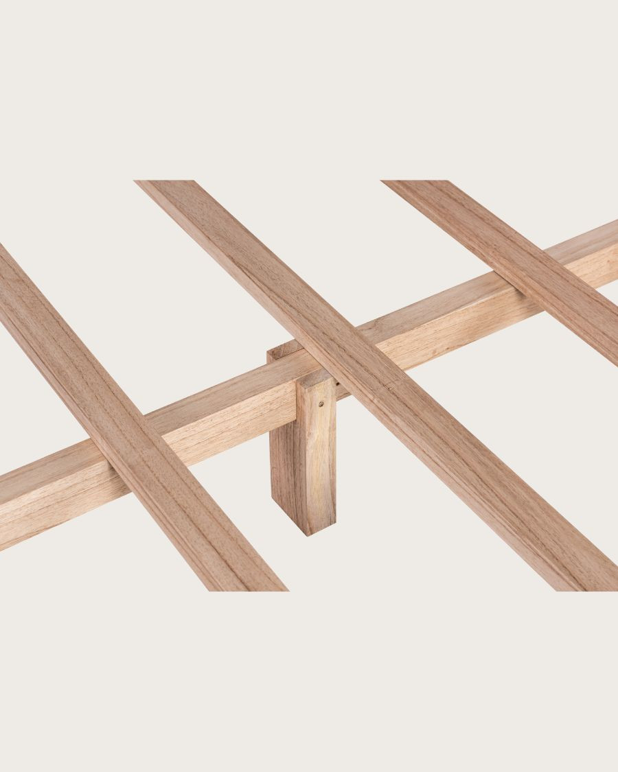 Java - Lit baldaquin en bois massif 180 CM