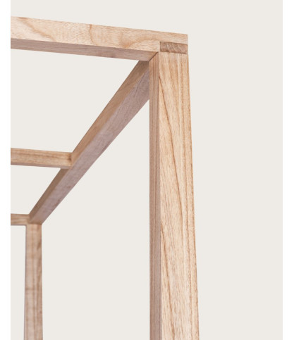 Java - Lit baldaquin en bois massif 180 CM