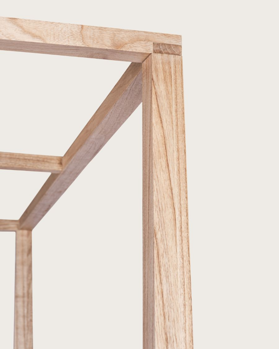 Java - Lit baldaquin en bois massif 180 CM